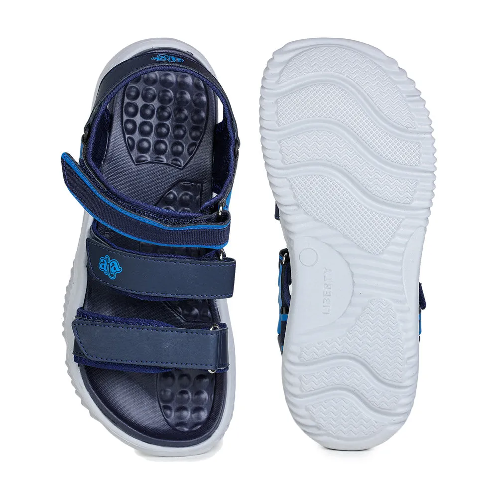 A-HA Casual Blue Sandals For Men STAMINA-8 By Liberty Beachy Sandals