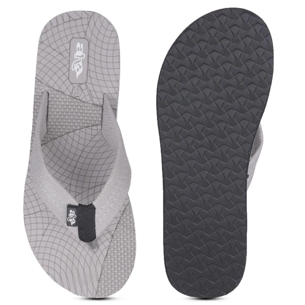 A-HA Casual Grey Flip Flop For Men ORTHO-20 By Liberty Sandals For Travel