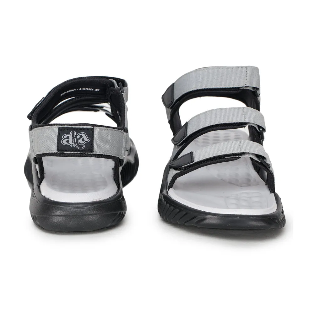 A-HA Casual Grey Sandals For Men STAMINA-4 By Liberty Sandals Friday