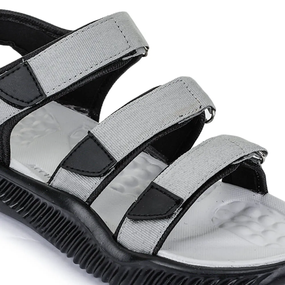 Sport Sandals With Arch Support A-HA Casual Grey Sandals For Men STAMINA-4E By Liberty
