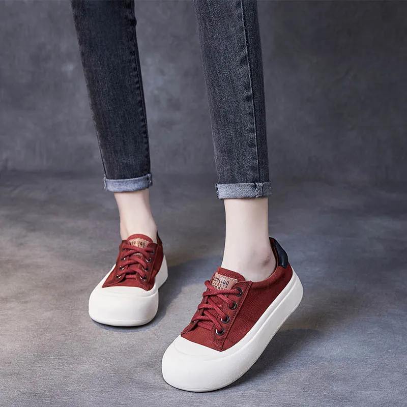 Best Shoes For Formal And Casual Women Platform Lace-Up Casual Shoes