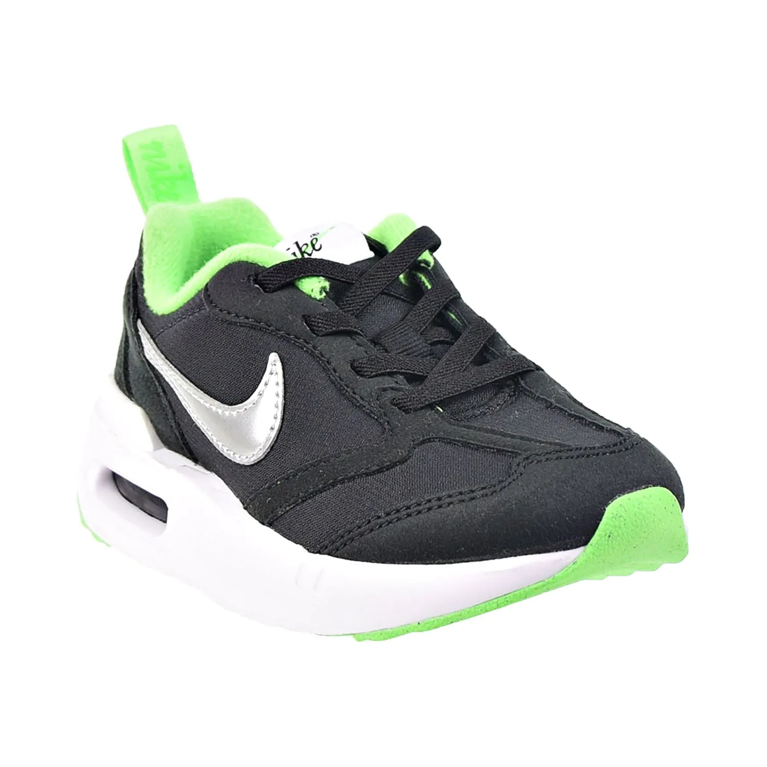 Nike Air Max Dawn (PS) Little Kids' Shoes Black-Chrome-Green Strike Asics Metaspeed Sky Plus Running Shoes