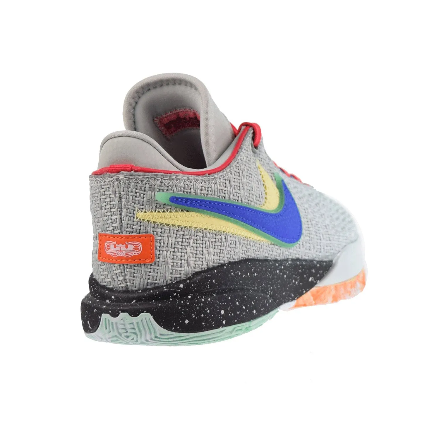 Nike LeBron XX Big Kids' Shoes Light Silver-Hyper Royal-Lemon Chiffon Asics Running Shoes 7.5