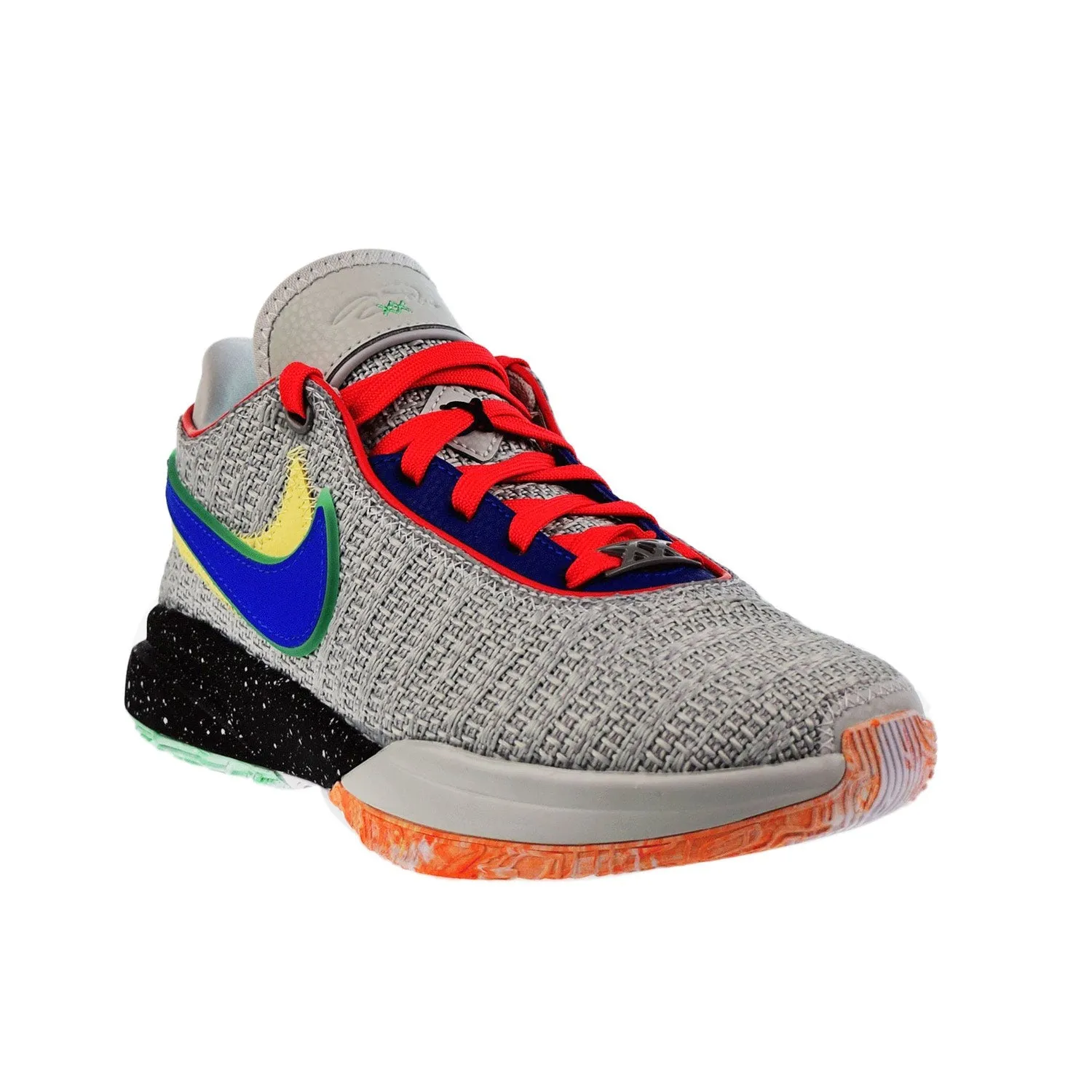 Nike LeBron XX Big Kids' Shoes Light Silver-Hyper Royal-Lemon Chiffon Asics Tennis Shoes Gel Resolution 6