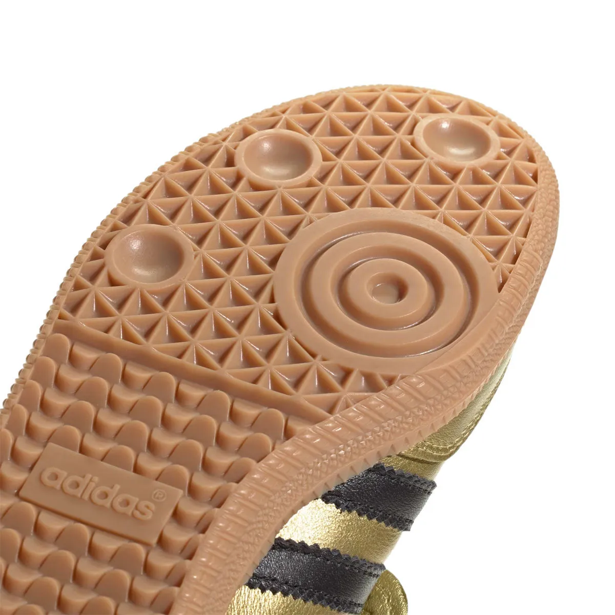 adidas - SAMBA LT W Gold Metallic/Core Black/Gum JH5708 Adidas Chicago Shoes