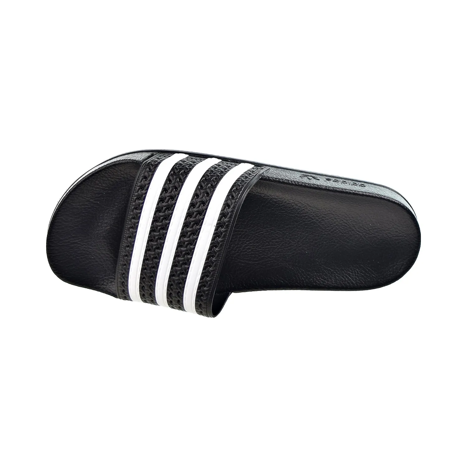 Adidas Adilette Men's Sandals Core Black-White Knitted Slippers Free Pattern