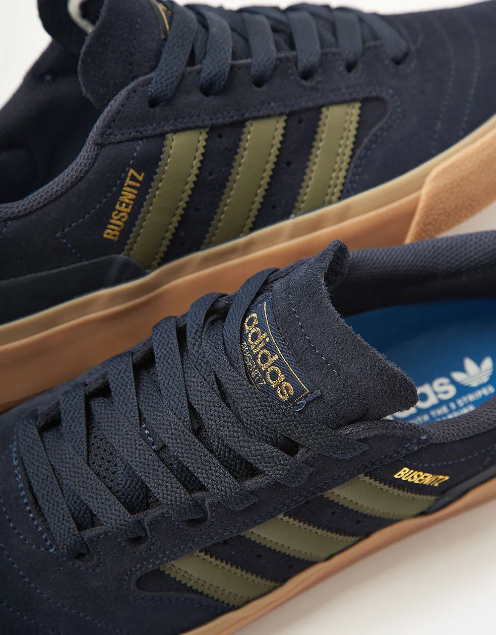 Adidas Multicolour adidas Busenitz Vulc II Skate Shoes - Legend Ink/Olive Strata/Gold Metallic