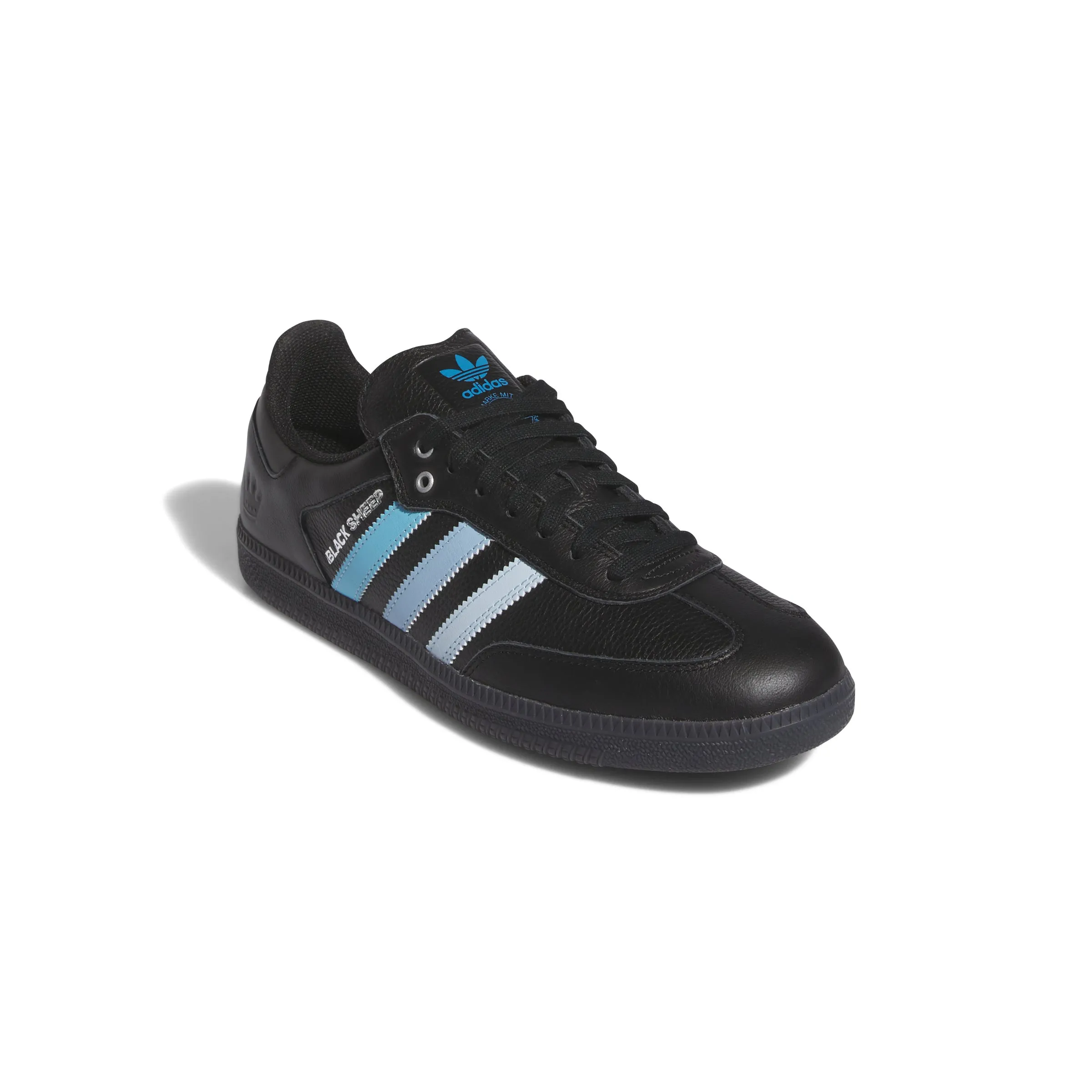 Adidas Charlotte FC x Black Sheep Samba ADV Shoes-Core Black/Cloud White/Ice Blue Adidas Popular Shoes