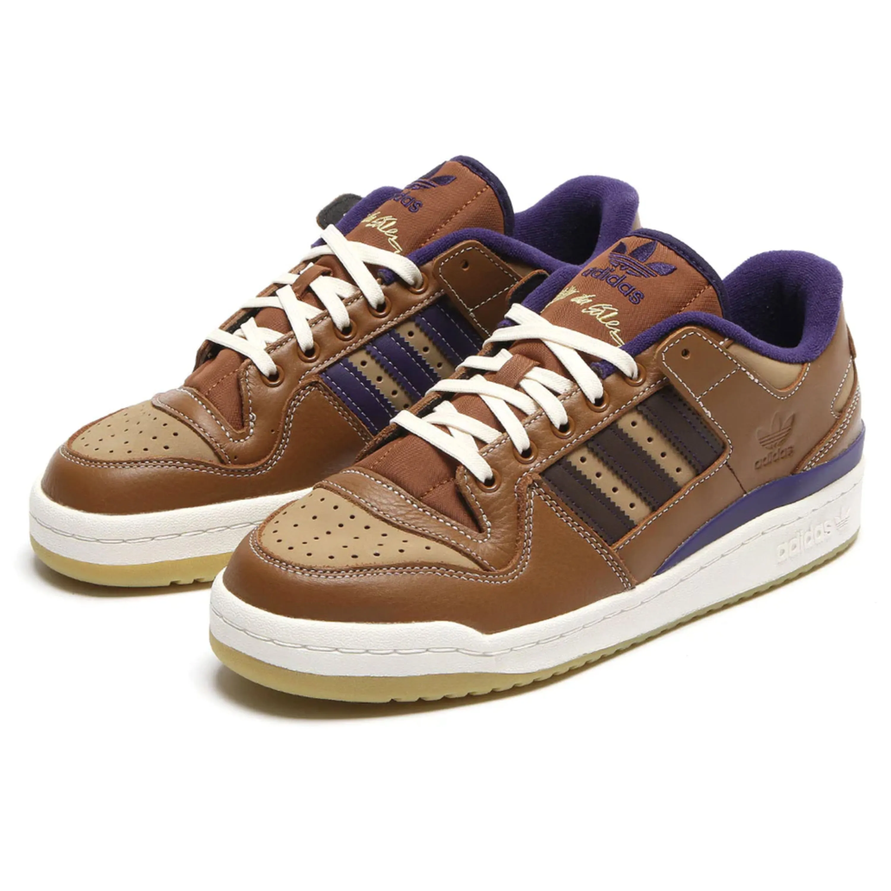 ADIDAS FORUM 84 LOW ADV x HEITOR WILD BROWN / CARDBOARD / DARK BROWN Adidas Heart Shoes Samba