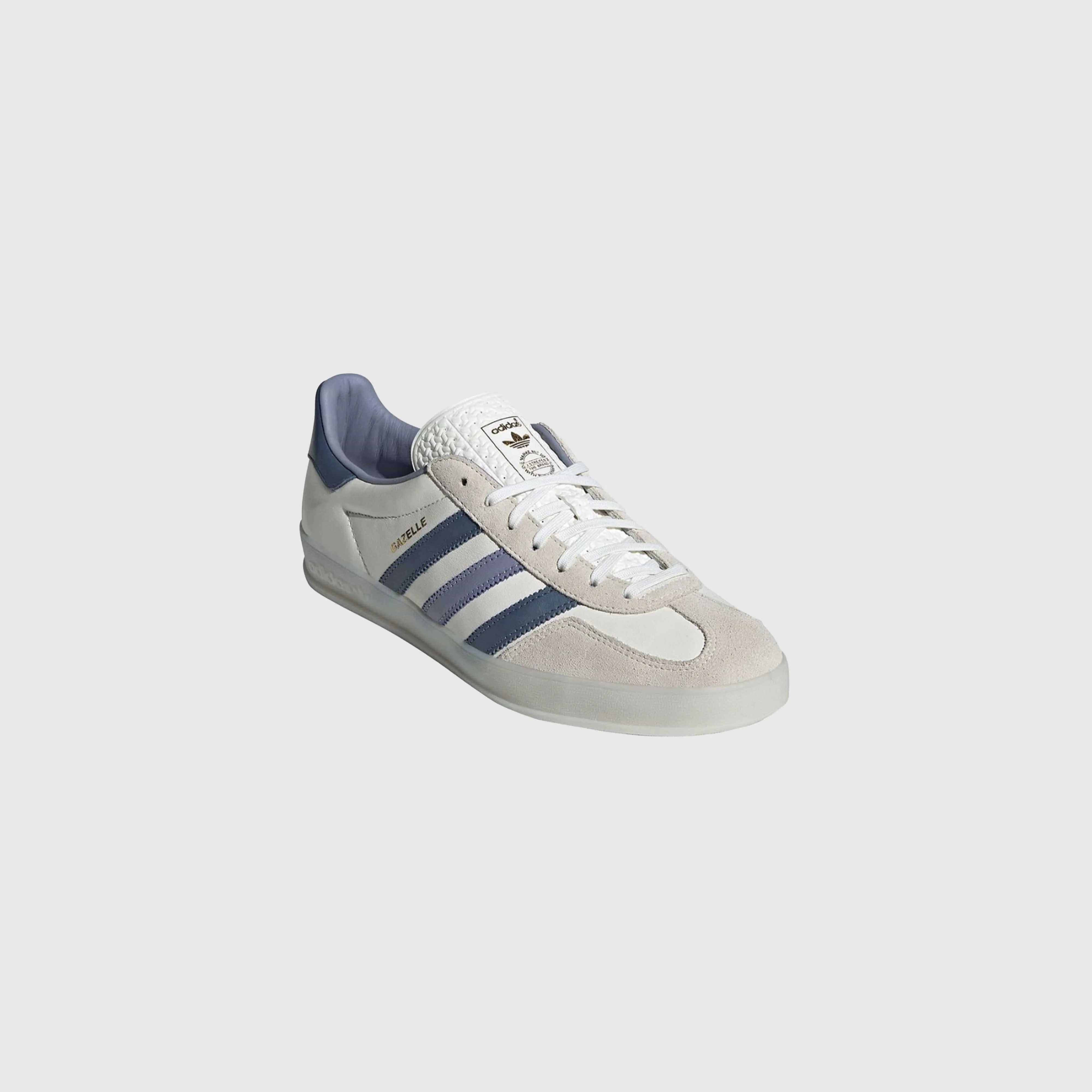 Adidas Gazelle Indoor - Core White / Preloved Lilac / Offwhite Green Adidas Skate Shoes