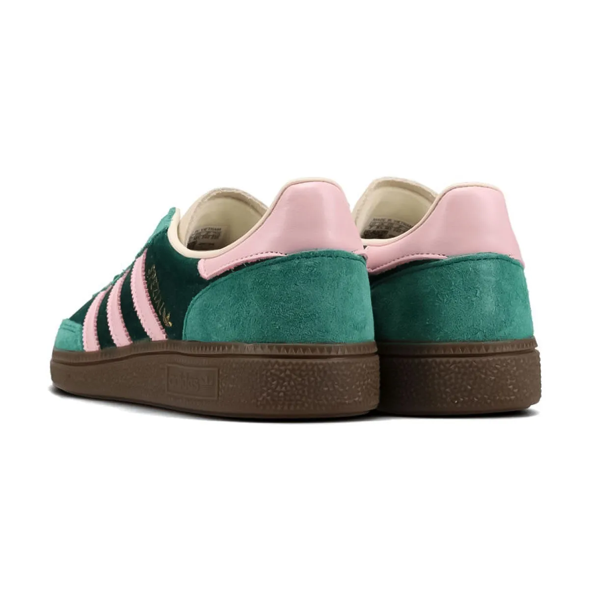 adidas HANDBALL SPEZIAL W "COLLEGE GREEN/CLEAR PINK/CREAM WHITE"     "//"JI2648 Adidas Ae Shoes