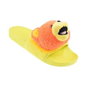 Adidas Jeremy Scott Adilette Teddy Men's Slides Yellow Slippers With Cats
