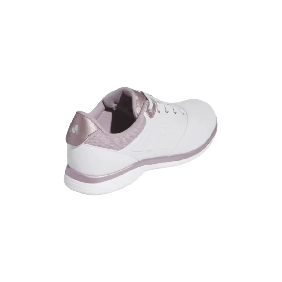 American Adidas Shoes Adidas Ladies Alphaflex 24 Spikeless Golf Shoes - White/Pink