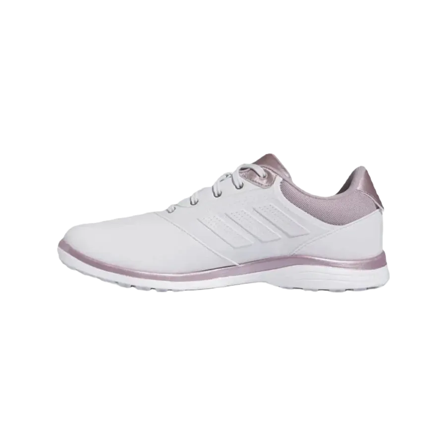 Adidas Ladies Alphaflex 24 Spikeless Golf Shoes - White/Pink Adidas Samba Similar Shoes