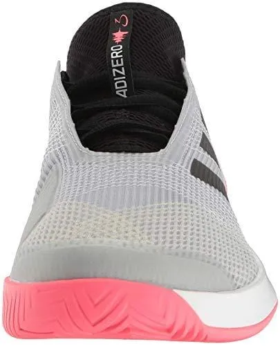 Forum Low Cl Shoes Adidas adidas Men's Adizero Ubersonic 3 Tennis Shoe, Matte Silver/Black/Flash red, 11 M US