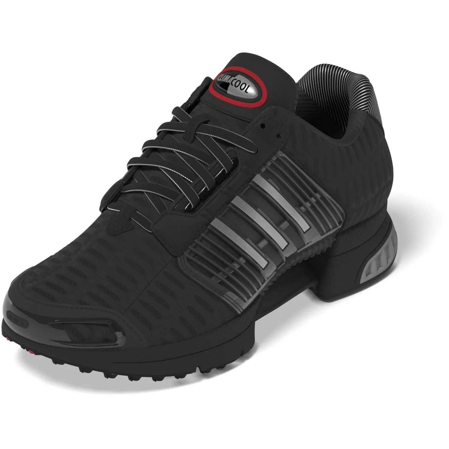 Adidas Hiking Shoes Deal adidas Originals Core Black/Matte Silver/Red Climacool 1 J Sneakers