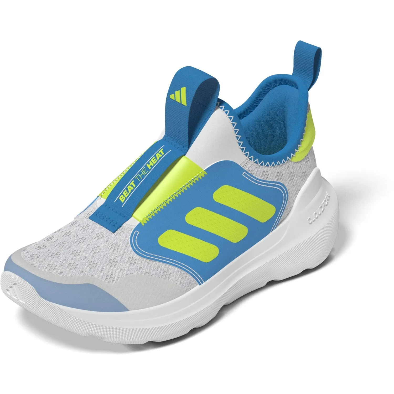 Adidas Cloud Running Shoes adidas Originals Dash Grey/Lucid Lemon/Solar Blue Tensaur Comfort Ac C Sneakers