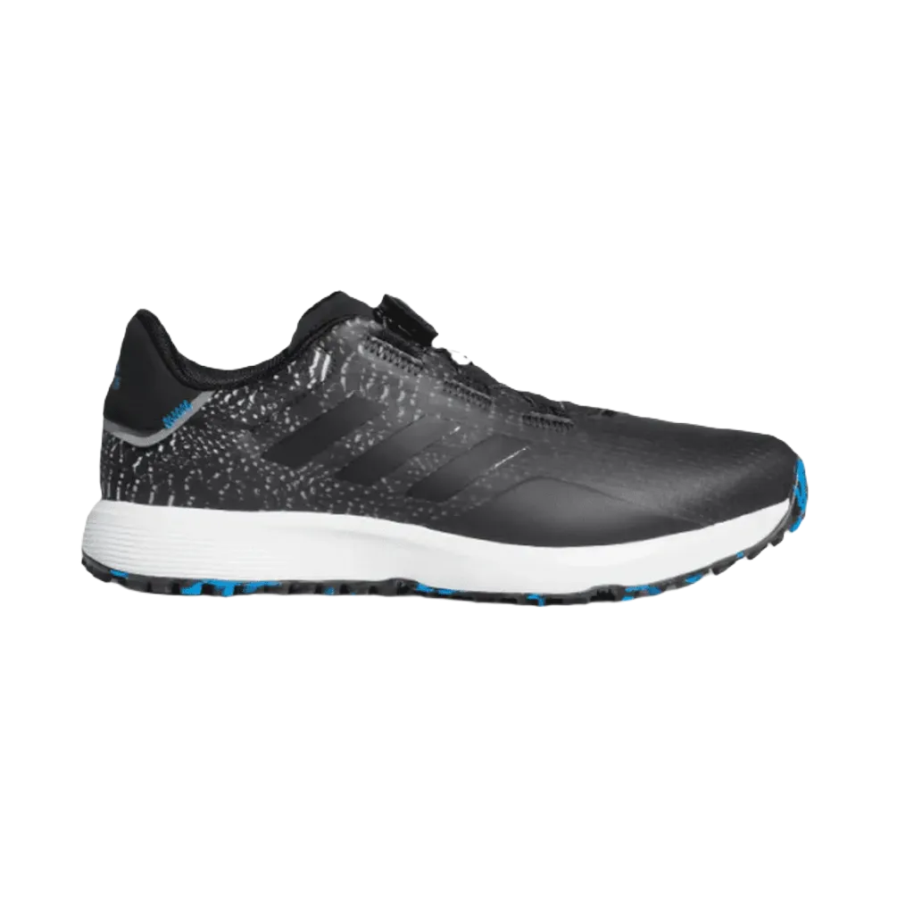 Adidas S2G BOA Wide Men's Spikeless Golf Shoes - Black Cloudfoam Adidas Shoes