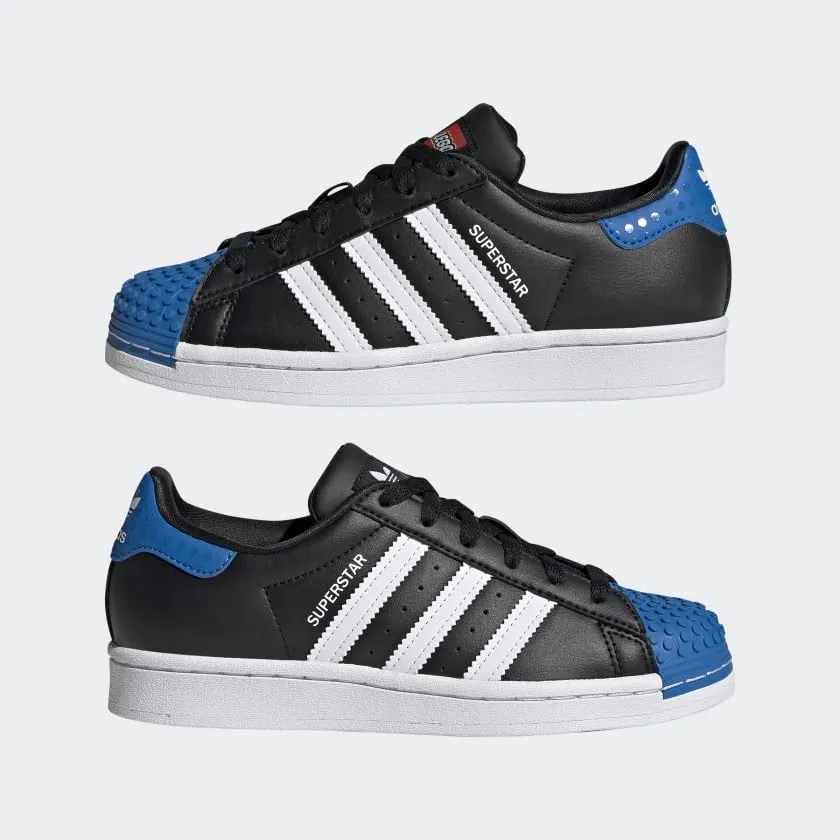 John Wall Adidas Shoes adidas Superstar x Lego Shoes Kids', Black, Size 6