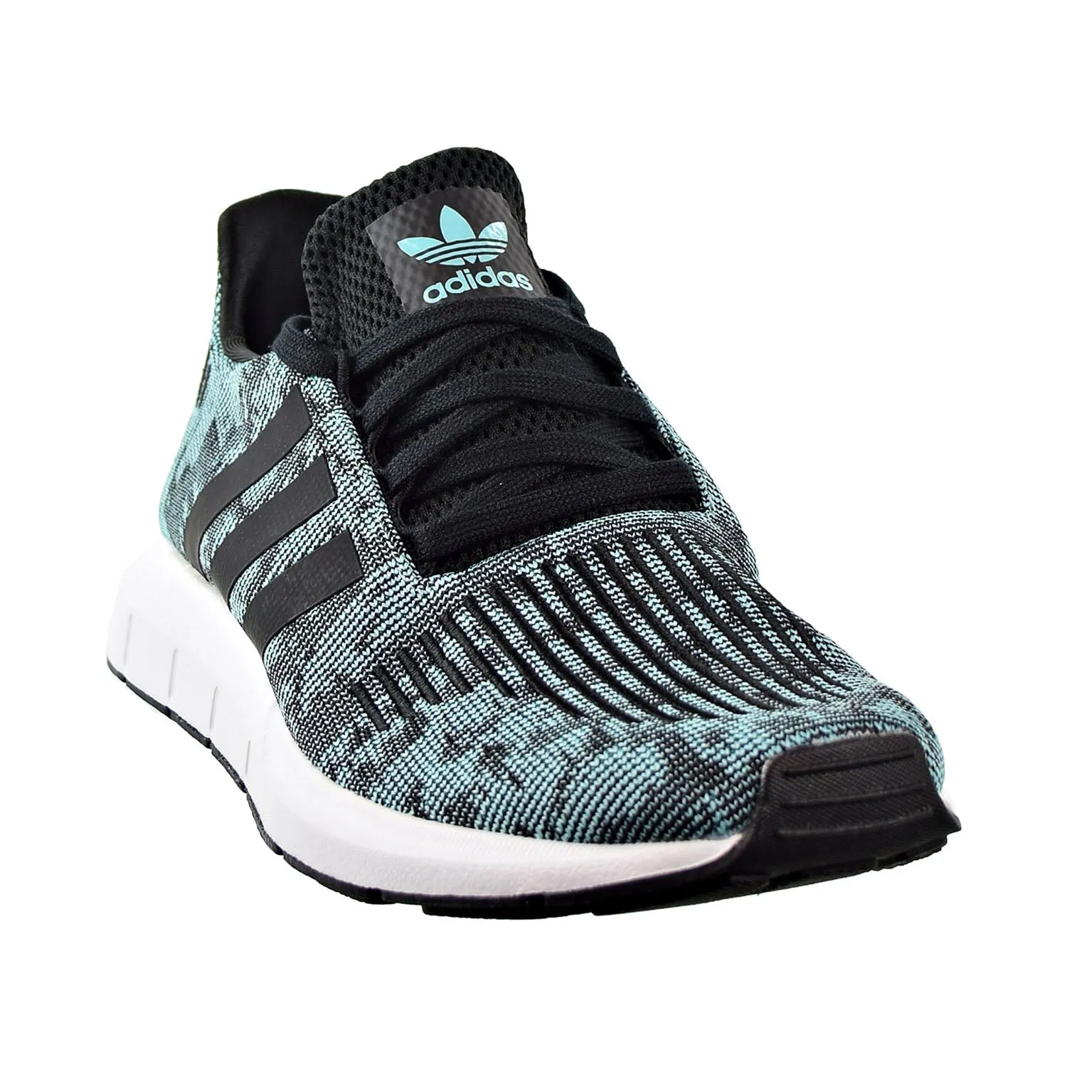 Adidas Swift Run Mens Shoes Easy Mint/Core Black/Cloud White Adidas Slip Resistant Shoes