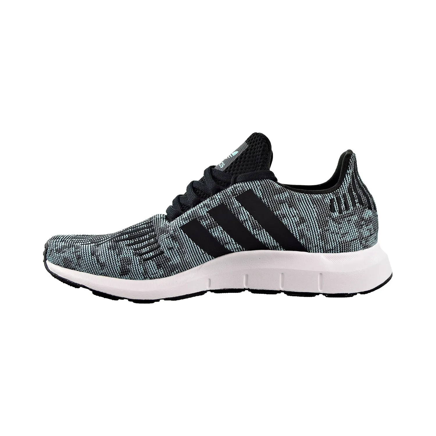 Adidas Swift Run Mens Shoes Easy Mint/Core Black/Cloud White No Tie Adidas Shoes