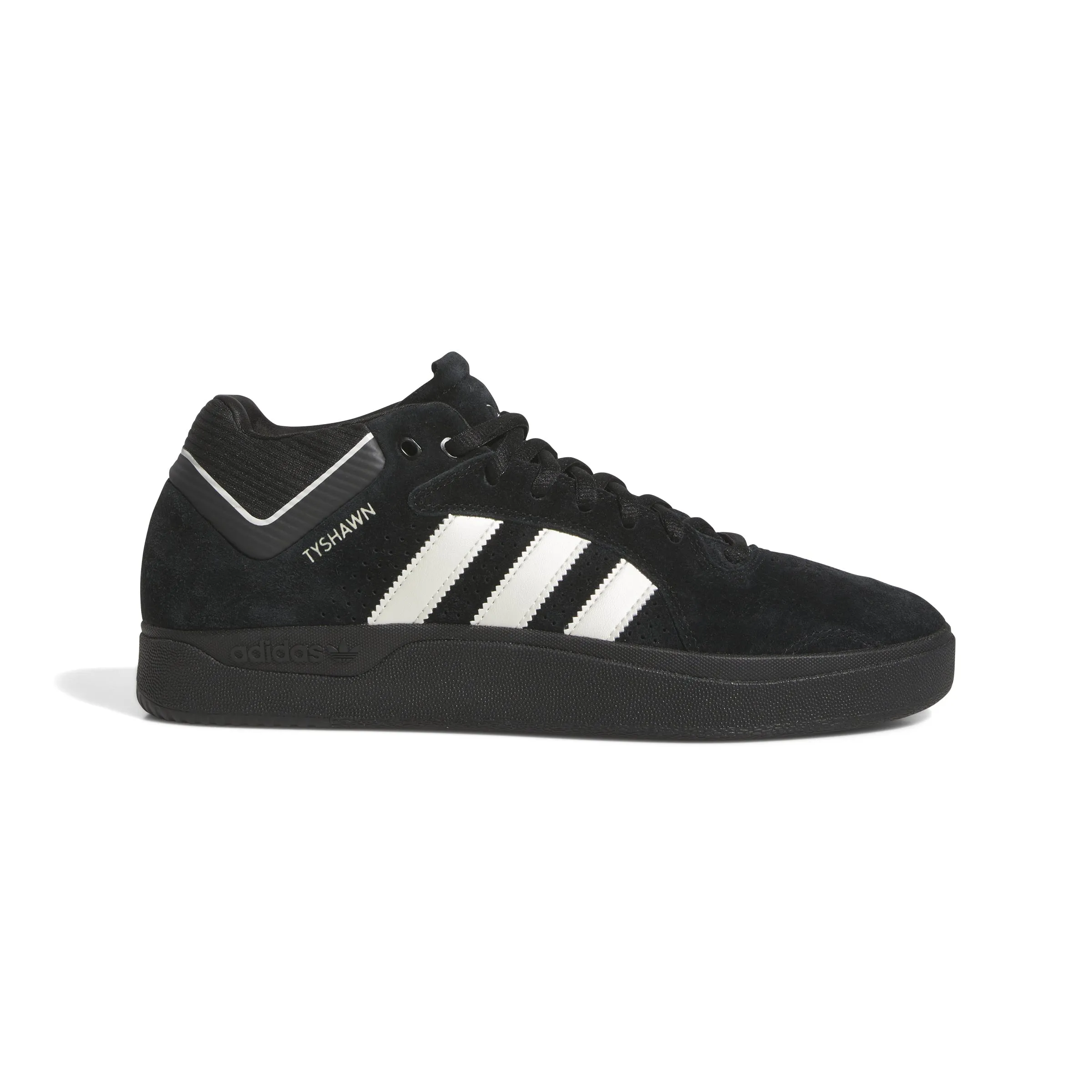 Adidas - Tyshawn in Core Black/Zero Metallic/Spark Adidas Soft Shoes