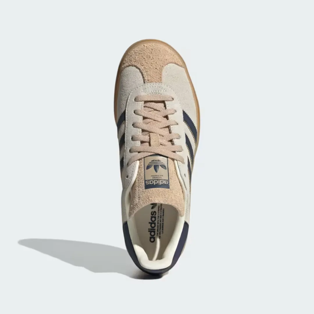 Gazelle Bold Shoes (Cream White   Night Indigo   Magic Beige) Adidas Ae Shoes