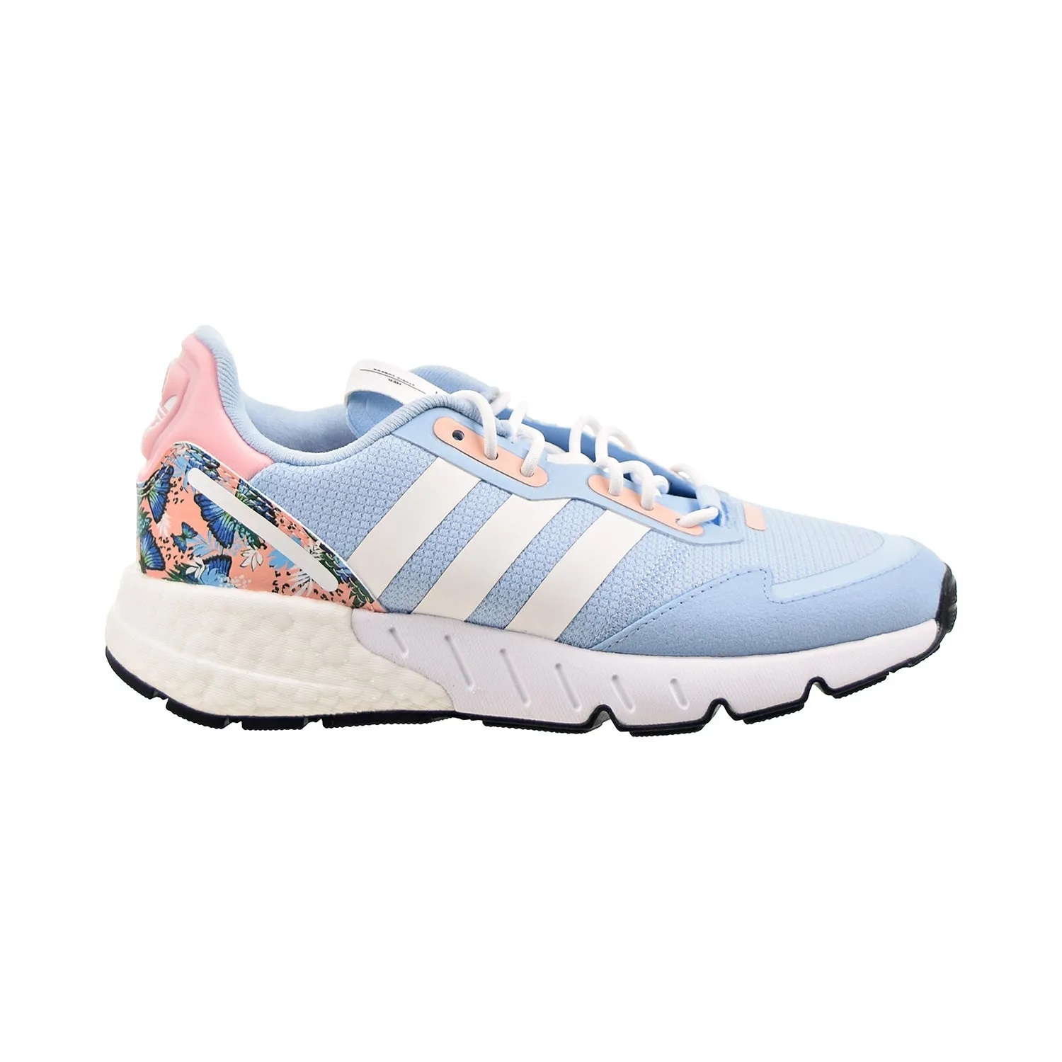 Adidas Shoe For Running Adidas ZX 1K Boost Big Kids' Shoes Clear Sky-Cloud White-Haze Coral