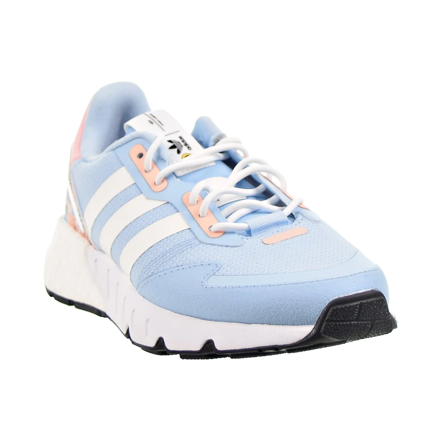 Adidas Water Shoe Adidas ZX 1K Boost Big Kids' Shoes Clear Sky-Cloud White-Haze Coral