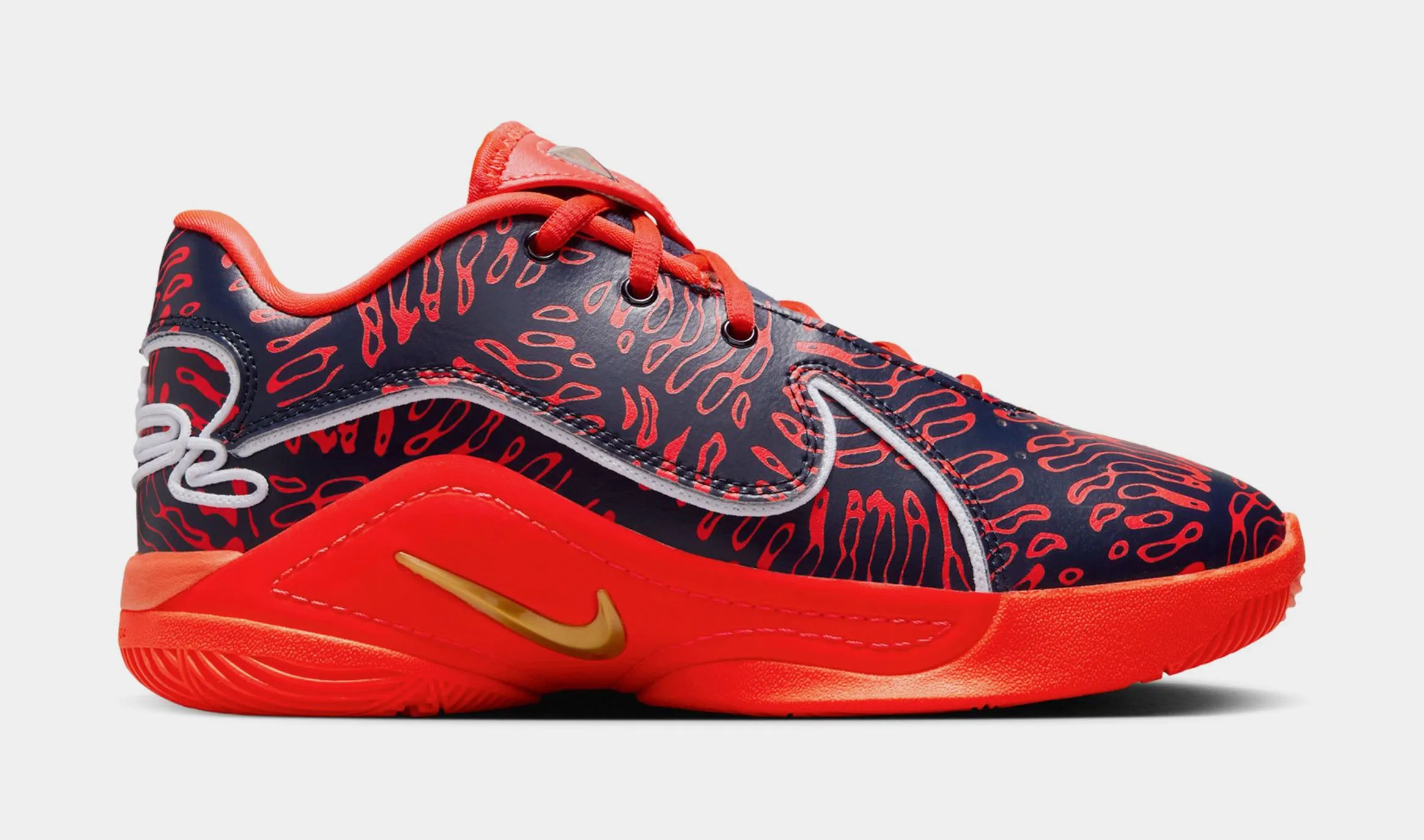 Lebron XXII SE Grade School Basketball Shoes (Obsidian/Metallic Gold/Bright Crimson) Asics Dave Schultz Shoes