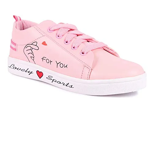 Creattoes Women Sneakers Shoes Pink Cristiano Ronaldo Sneakers