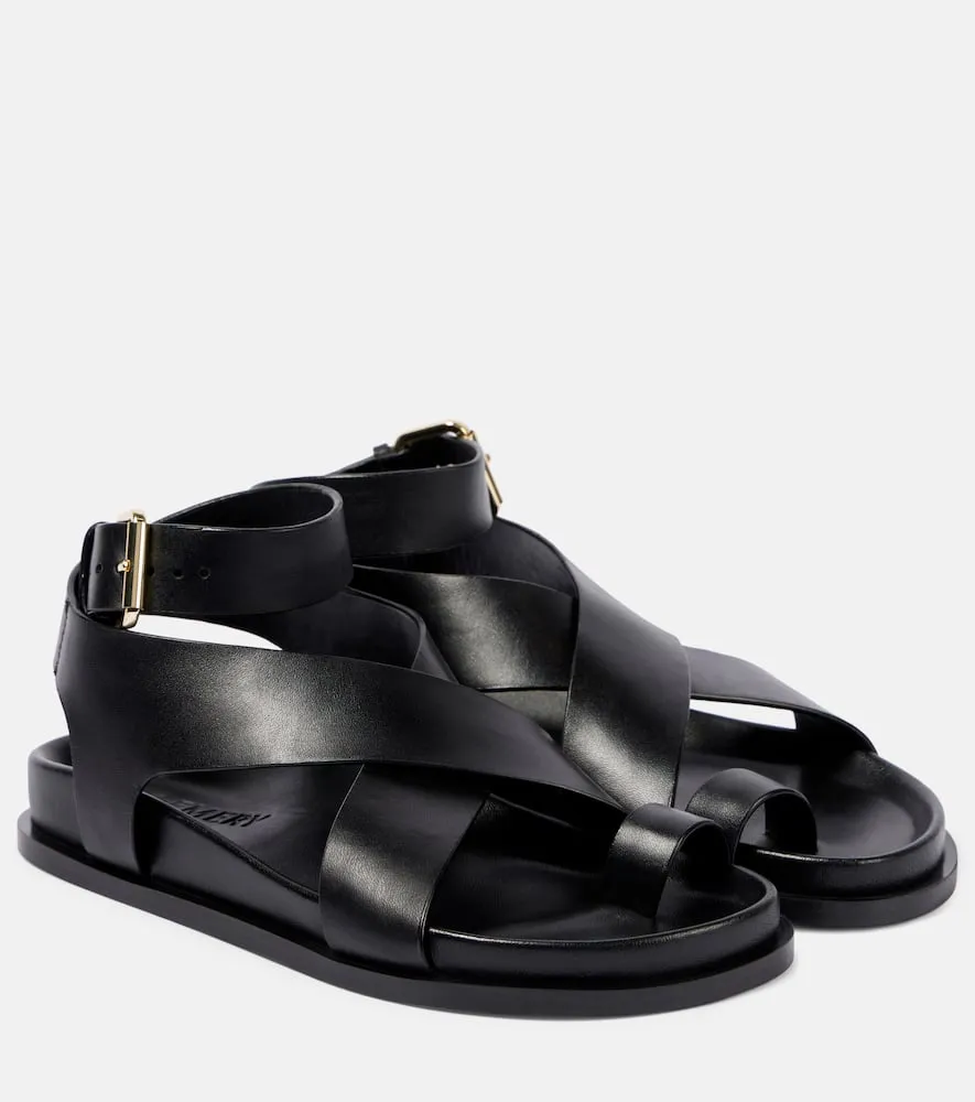 A.Emery Jalen leather sandals Best Flat Party Shoes