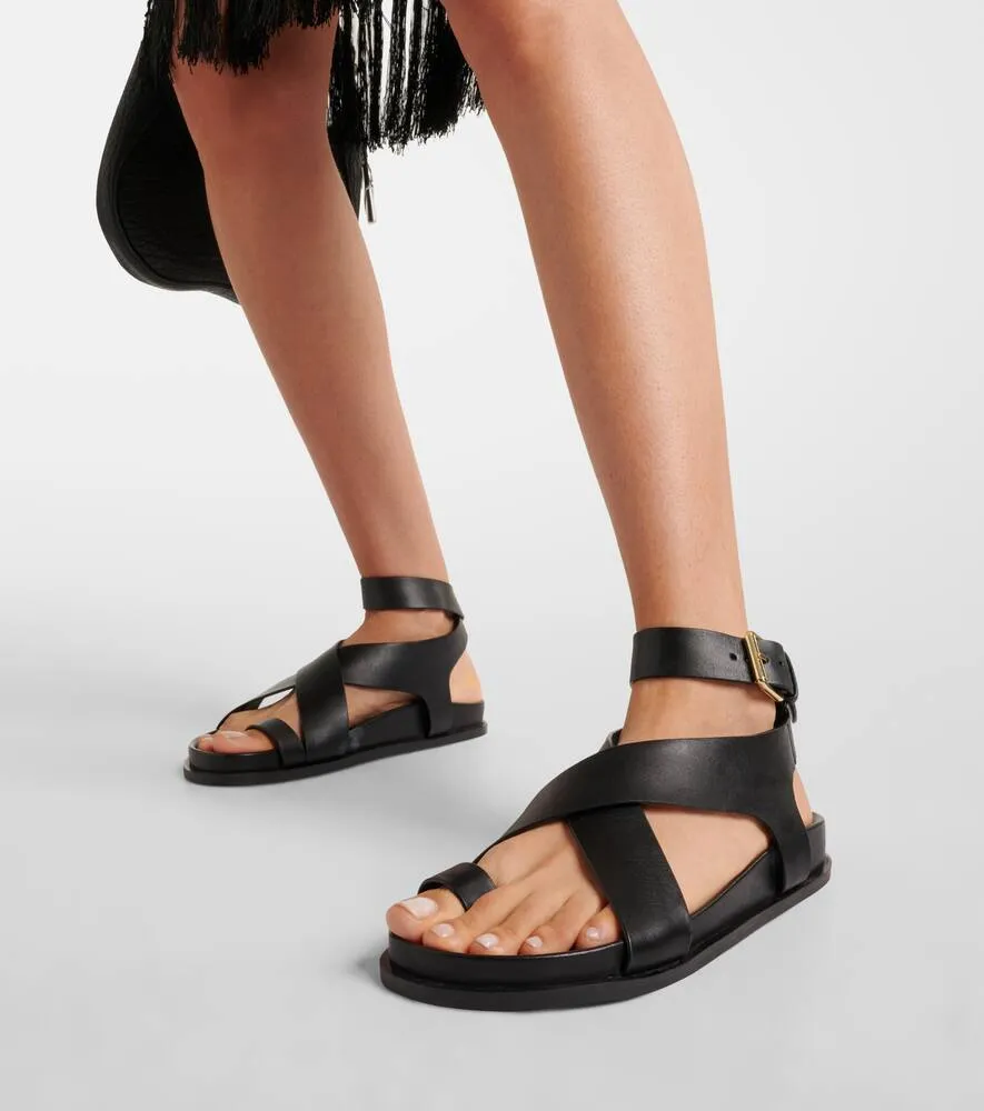 A.Emery Jalen leather sandals Mountain Shoes Flats