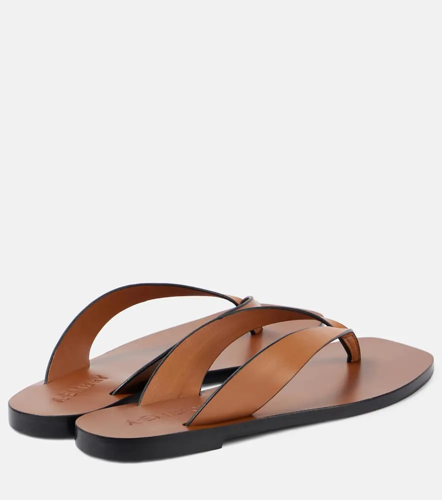 Flexible Flats Shoes A.Emery Kinto leather sandals