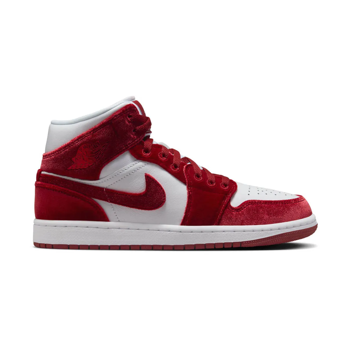 Air Jordan 1 Mid SE 'Red Velvet' Women's Shoes Asics Turf Shoe