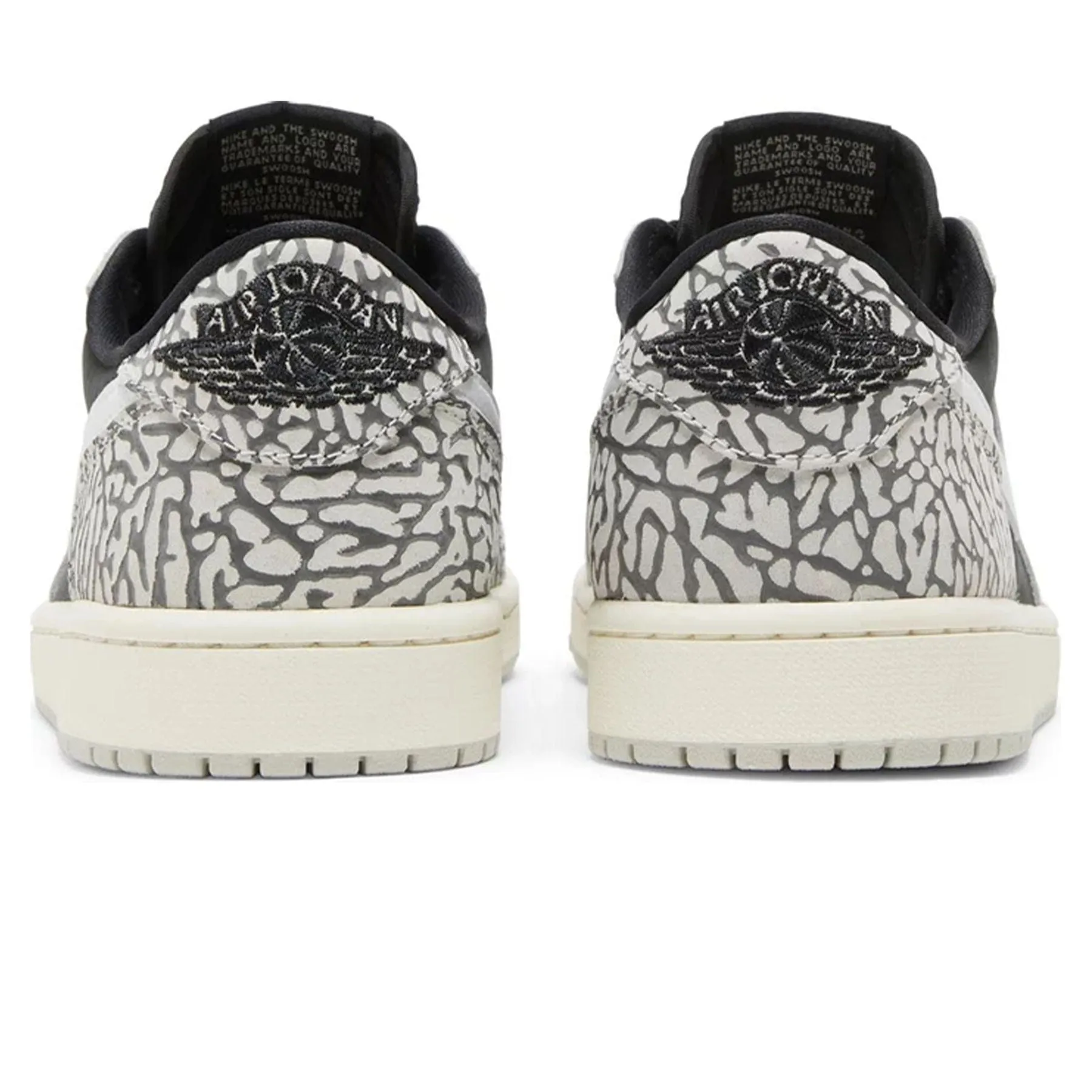 Asics Double Wide Shoes Air Jordan 1 Retro Low OG 'Black Cement'