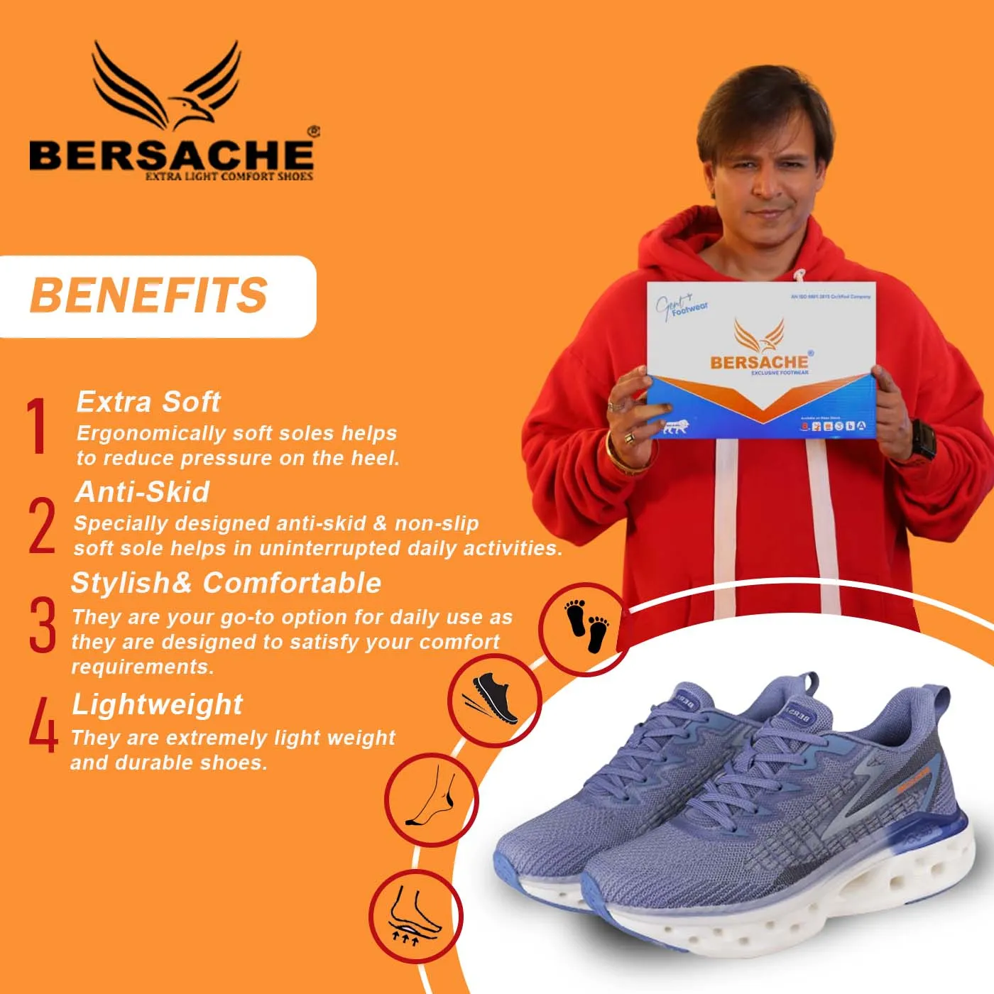 North Face Hiking Shoes Review Bersache Premium Sports ,Gym, Trending Stylish Running Shoes For Men (9154-Blue)