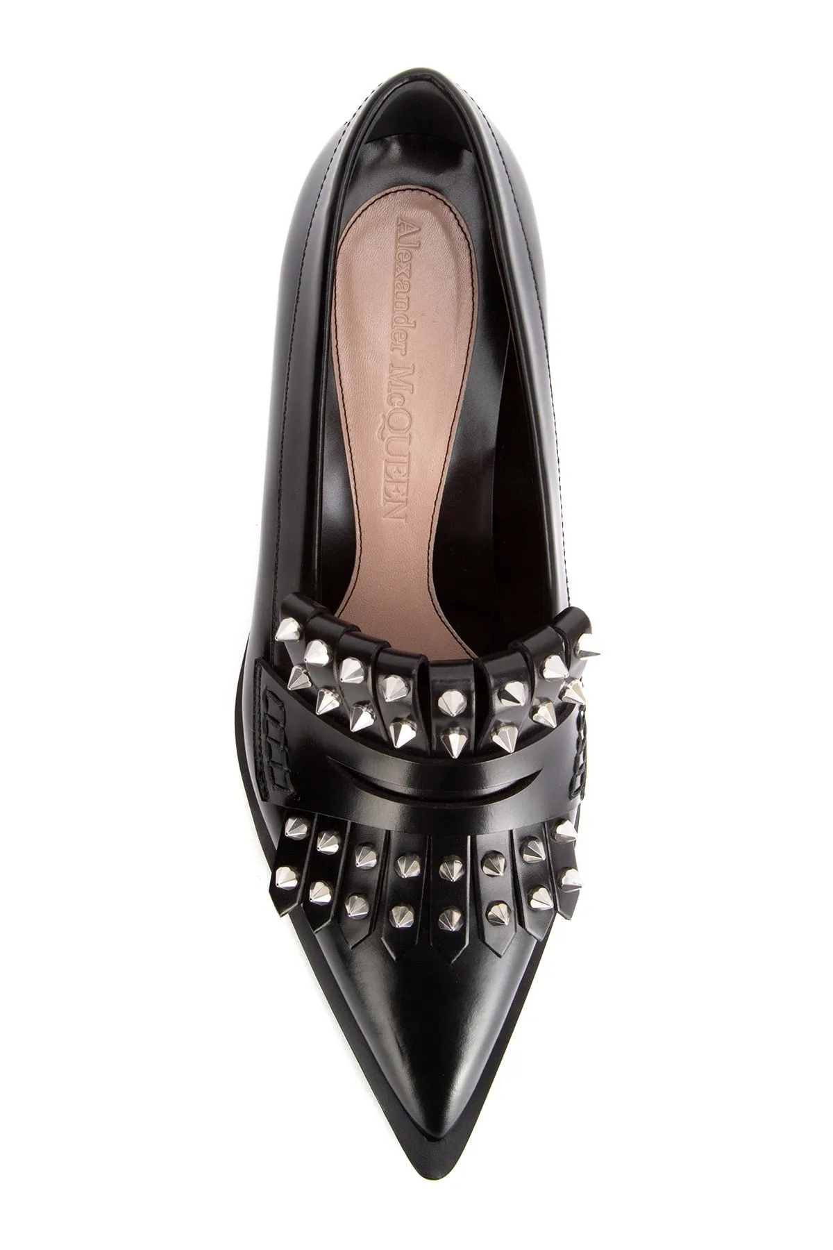 Alexander McQueen Kiltie Studded Loafers Wearing Flat Shoes Cause Pain