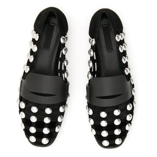 Alexander Wang Studded Slip On Loafers Best Workout Shoes For Flat Feet