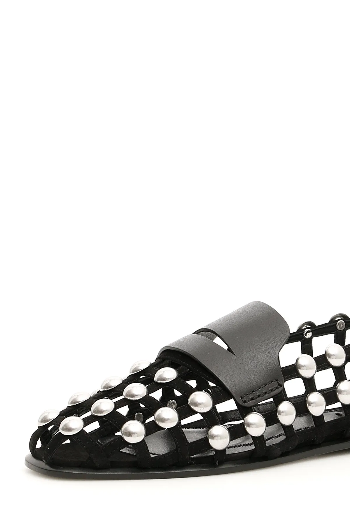 Alexander Wang Studded Slip On Loafers Flat Tennis Shoes