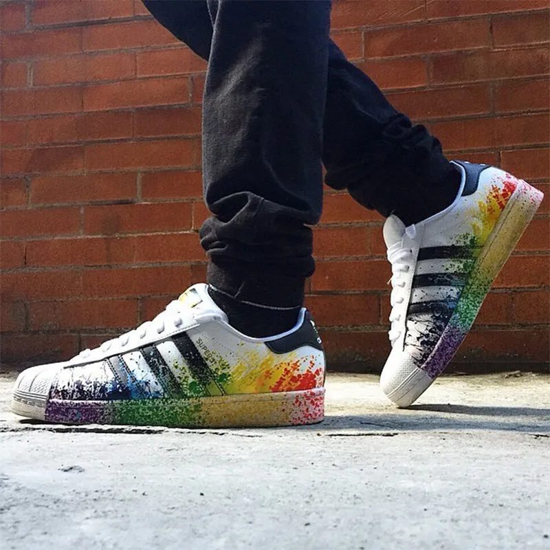 Original Adidas Official SUPERSTAR Clover Skateboarding Shoes Forum 84 High Shoes Adidas