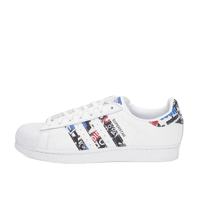Original Adidas Official SUPERSTAR Clover Skateboarding Shoes Adidas Shoes With Cloudfoam