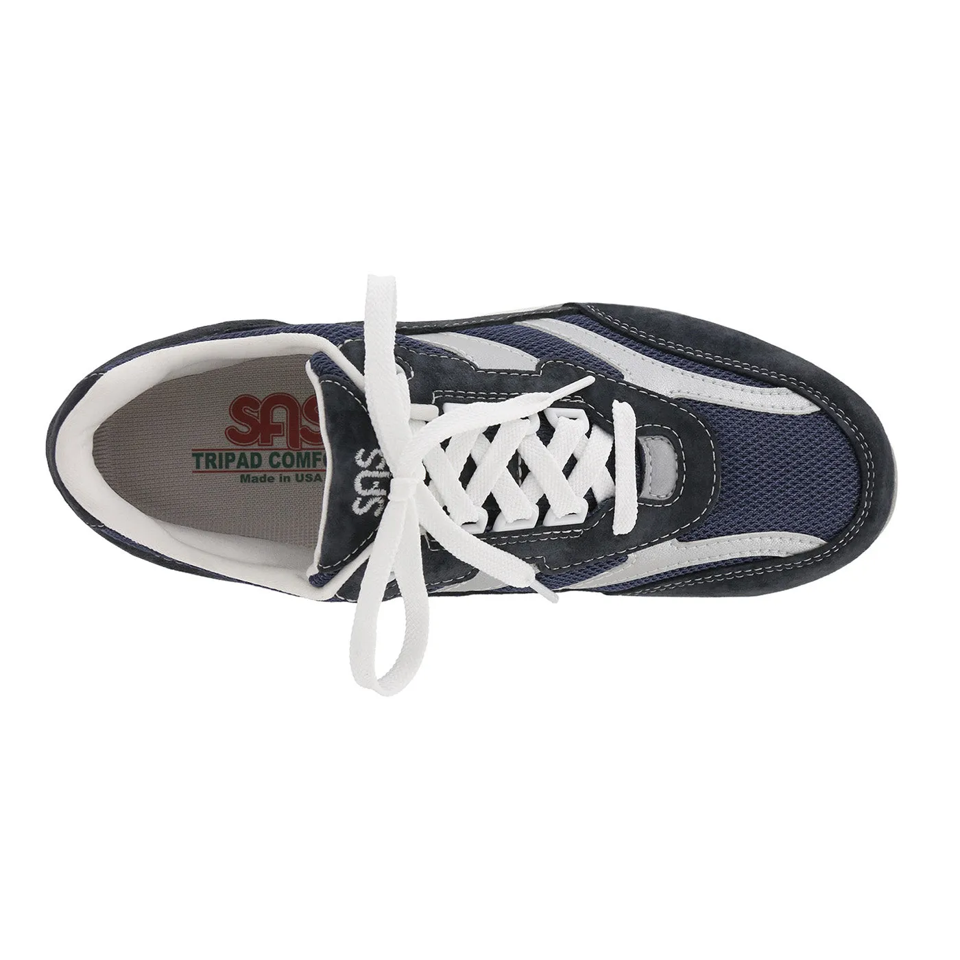 Trail Running Shoes With Best Cushioning Women's Tour Mesh Lace Up Sneaker Blue