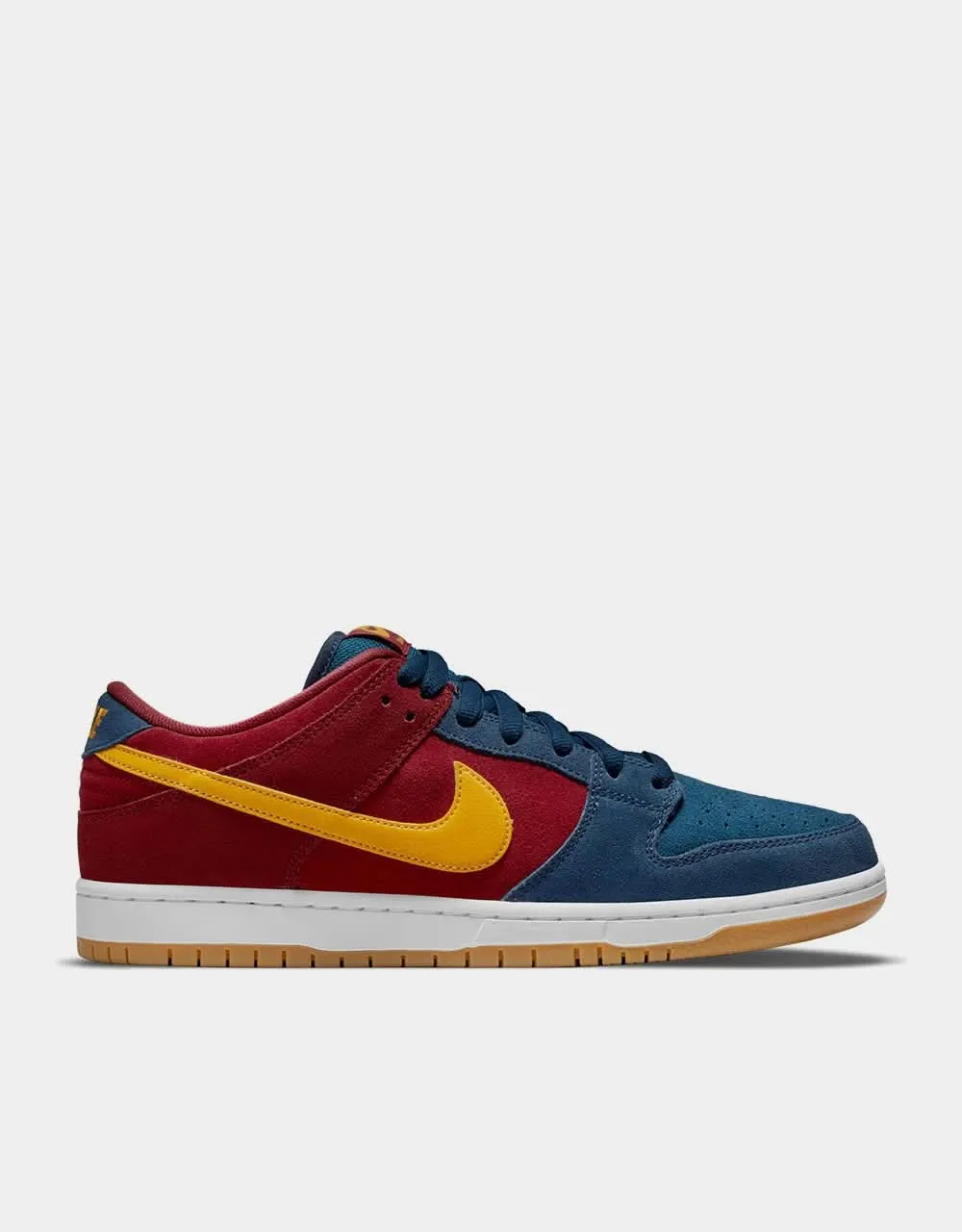 Asics Shoes Malaysia Nike SB Dunk Low Pro Skate Shoes - Navy/University Gold-Gym Red-Court Blue