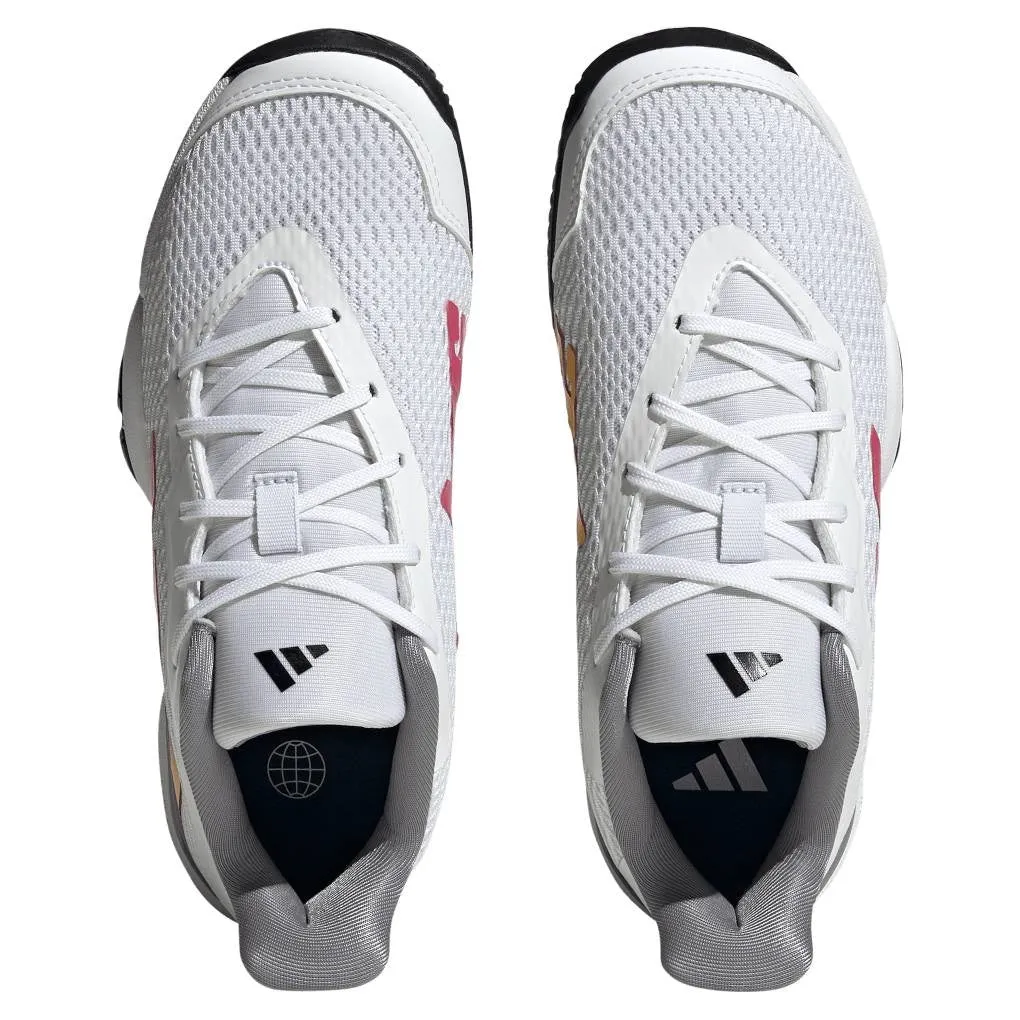 adidas Barricade Junior Tennis Shoe (White) Adidas Boa Golf Shoes