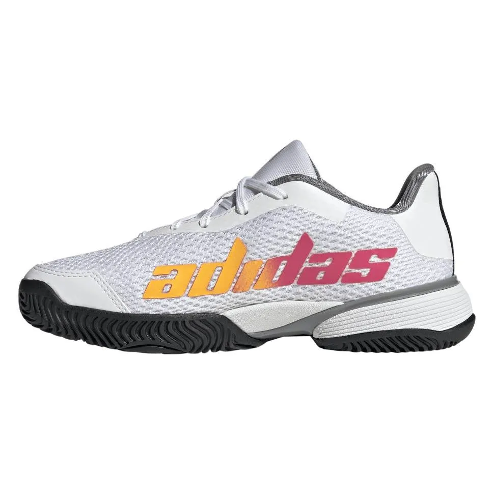 Cricket Shoes Adidas adidas Barricade Junior Tennis Shoe (White)