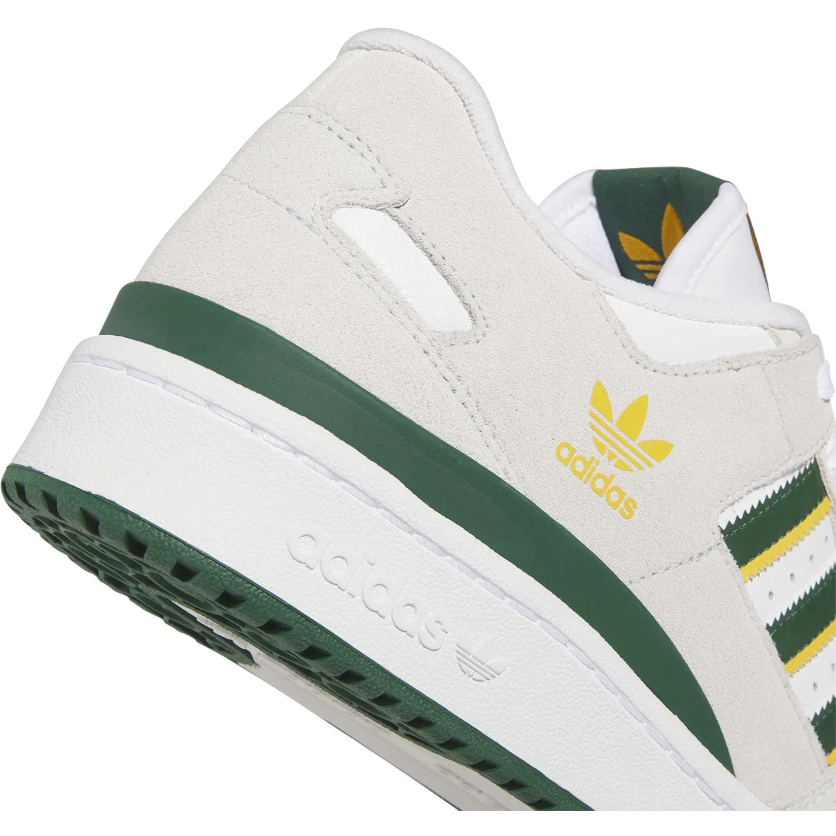 ADIDAS FORUM 84 LOW ADV WHITE / DARK GREEN / YELLOW 3d Printed Shoes Adidas