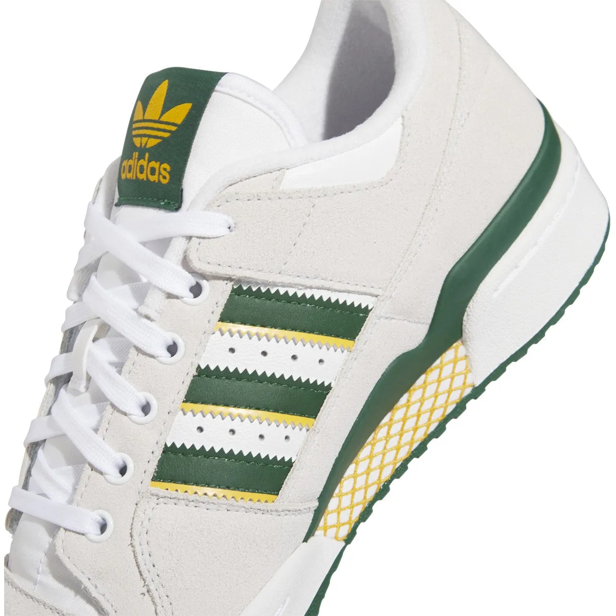 ADIDAS FORUM 84 LOW ADV WHITE / DARK GREEN / YELLOW Dragon Ball Adidas Shoes