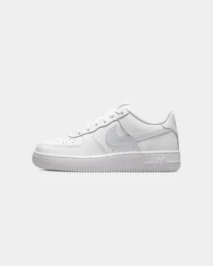 Nike Kids' Air Force 1 (GS) White/Aura Asics Chrome Shoes