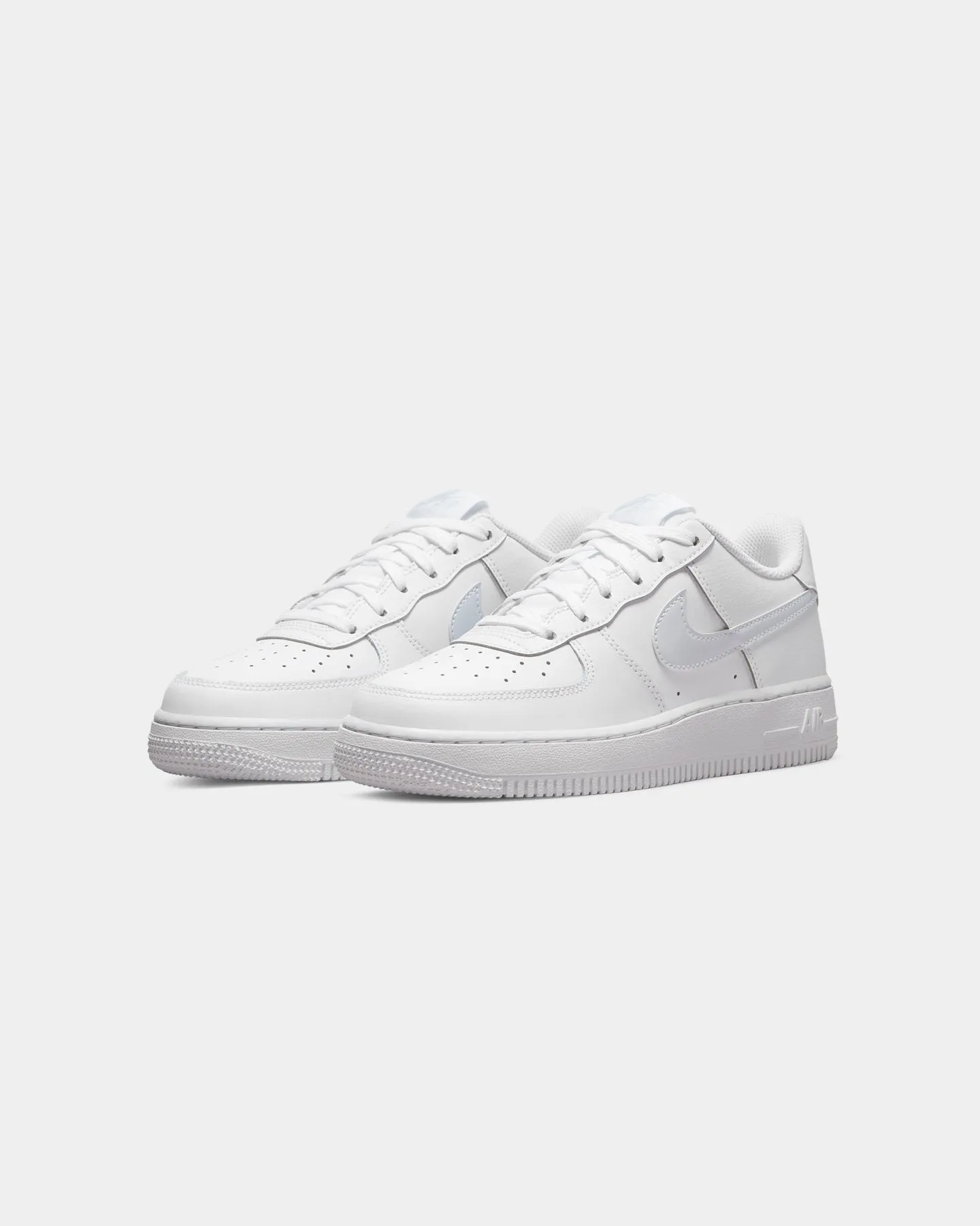 Nike Kids' Air Force 1 (GS) White/Aura Asics Shoes Good
